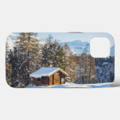 Eis und Schnee | Winterlogmelkabine Schweizer Alpe Case-Mate iPhone Hülle (Rückseite (Horizontal))