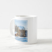 Eis und Schnee | Winterlogmelkabine Schweizer Alpe Kaffeetasse (Vorderseite Links)