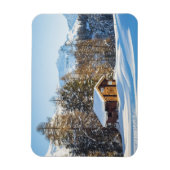 Eis und Schnee | Winterlogmelkabine Schweizer Alpe Magnet (Vertikal)