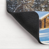 Eis und Schnee | Winterlogmelkabine Schweizer Alpe Mousepad (Ecke)