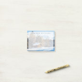 Eis und Schnee | Winterlogmelkabine Schweizer Alpe Post-it Klebezettel (Auf Schreibtisch)