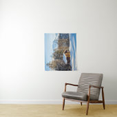 Eis und Schnee | Winterlogmelkabine Schweizer Alpe Wandteppich (Beispiel)