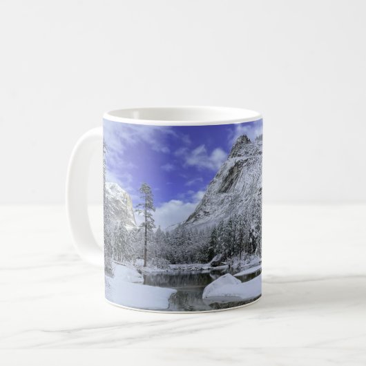 Eis und Schnee | Yosemite National Park Kaffeetasse (Vorderseite Links)
