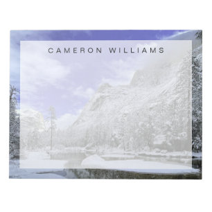 Eis und Schnee Yosemite National Park Notizblock