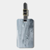 Eis und Wasser am Strand, Eisland Gepäckanhänger (Vorderseite vertikal)