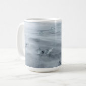 Eis und Wasser am Strand, Eisland Kaffeetasse (Vorderseite Links)