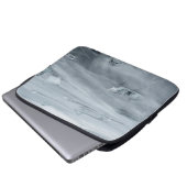 Eis und Wasser am Strand, Eisland Laptopschutzhülle (Vorne Knopf)