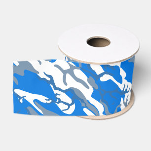 Eis-Wasser-Blau-Camouflage Ripsband