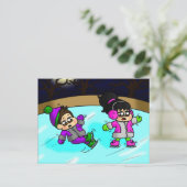 Eisabfall Postkarte (Stehend Vorderseite)