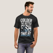 Eisangler, der Fische fischt T-Shirt (Vorne ganz)