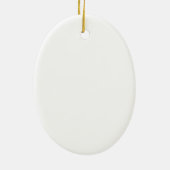 Eisbaer oval Keramikschmuck Keramik Ornament (Hinten)