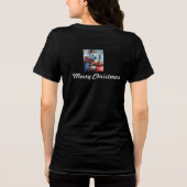 Eisbaer-Weihnachtsmann-Weihnachtsdesign Tri-Blend Shirt (Rückseite)