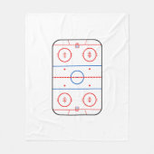 Eisbahn-Diagramm-Hockeyspiel-Art Fleecedecke (Vorderseite)
