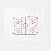 Eisbahn-Diagramm-Hockeyspiel-Art Fleecedecke (Vorderseite (Horizontal))