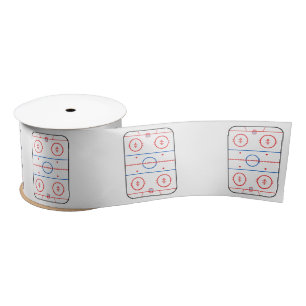 Eisbahn-Diagramm-Hockeyspiel-Art Satinband