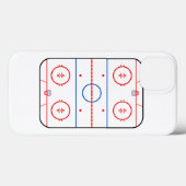 Eisbahn-Diagramm-Hockeyspiel-Begleiter Case-Mate iPhone Hülle (Rückseite (Horizontal))