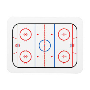 Eisbahn-Diagramm-Hockeyspiel-Begleiter Magnet