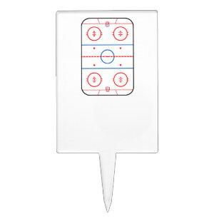 Eisbahn-Diagramm-Hockeyspiel-Begleiter Tortenaufsatz