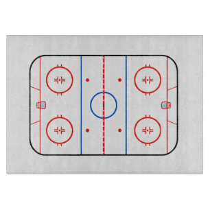 Eisbahn-Diagramm-Hockeyspiel-Entwurf Schneidebrett