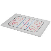 Eisbahn-Diagramm-Hockeyspiel-Entwurf Schneidebrett (Ecke)
