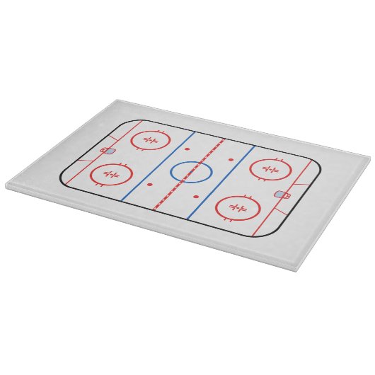 Eisbahn-Diagramm-Hockeyspiel-Entwurf Schneidebrett (Ecke)
