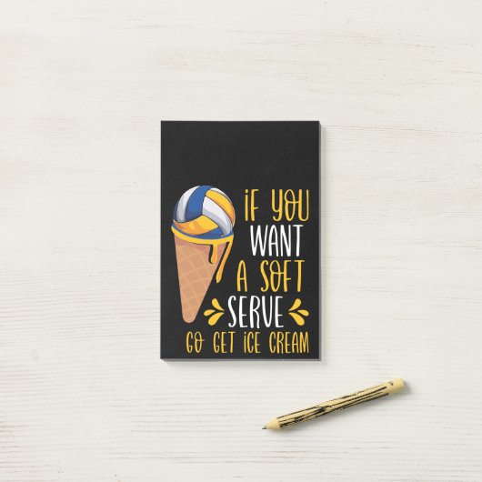 Eisball Post-it Klebezettel (Auf Schreibtisch)