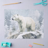 Eisbär-Aquarell Seidenpapier (Basteln)