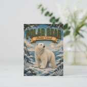 Eisbär Arktische Küste POPCUT Postkarte (Stehend Vorderseite)