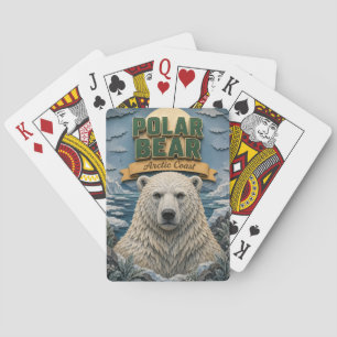 Eisbär Arktische Küste POPCUT Spielkarten