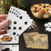 Eisbär Arktische Küste VINTAGE Spielkarten (In Situ)