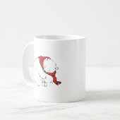 Eisbär Arktischer Winter Warme Wünsche Kaffeetasse (Vorderseite Links)