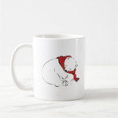 Eisbär Arktischer Winter Warme Wünsche Kaffeetasse (Links)