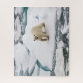 Eisbär auf dem Arktischen Meer Puzzle (Vertikal)