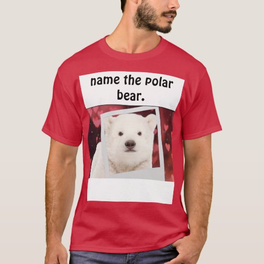 Eisbär auf dem Bild T-Shirt (Vorderseite)