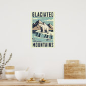 Eisbär auf Eisbergplakat Poster (Küche)