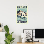 Eisbär auf Eisbergplakat Poster (Heimbüro)