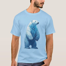 Eisbär aus Eisstücken, der hoch in der Arktis steh