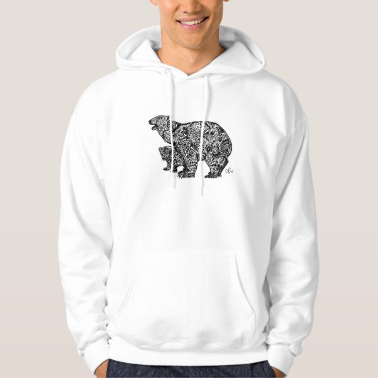 Eisbär ausgedrückt hoodie (Vorderseite)