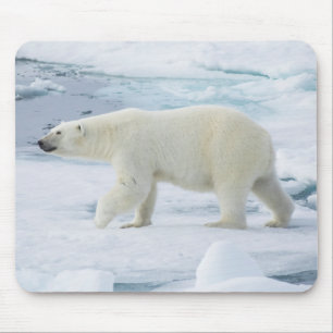 Eisbär beim Gehen, Norwegen Mousepad