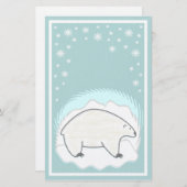 Eisbär-Briefpapier Briefpapier (Vorne/Hinten)