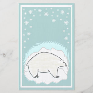 Eisbär-Briefpapier Briefpapier