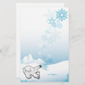 Eisbär-Briefpapier Briefpapier (Vorne/Hinten)