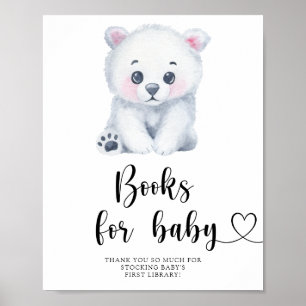 Eisbär - Bücher für Babyposter Poster