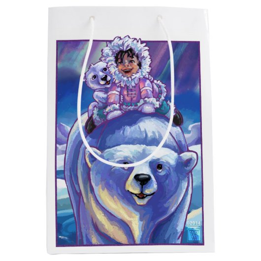 Eisbär-Bus Mittlere Geschenktüte (Vorderseite)