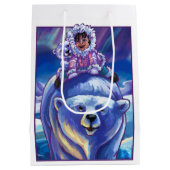 Eisbär-Bus Mittlere Geschenktüte (Rückseite)