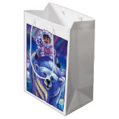 Eisbär-Bus Mittlere Geschenktüte (Rückseite Schrägansicht)