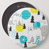 Eisbär Button (Vorne & Hinten)