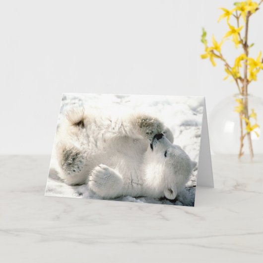 Eisbär CUB Karte (Gelbe Blume)