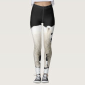 Eisbär-CUB-Malerei - ursprüngliche Tier-Kunst Leggings (Vorderseite)