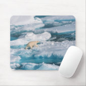 Eisbär, der auf das Meer geht Mousepad (Mit Mouse)
